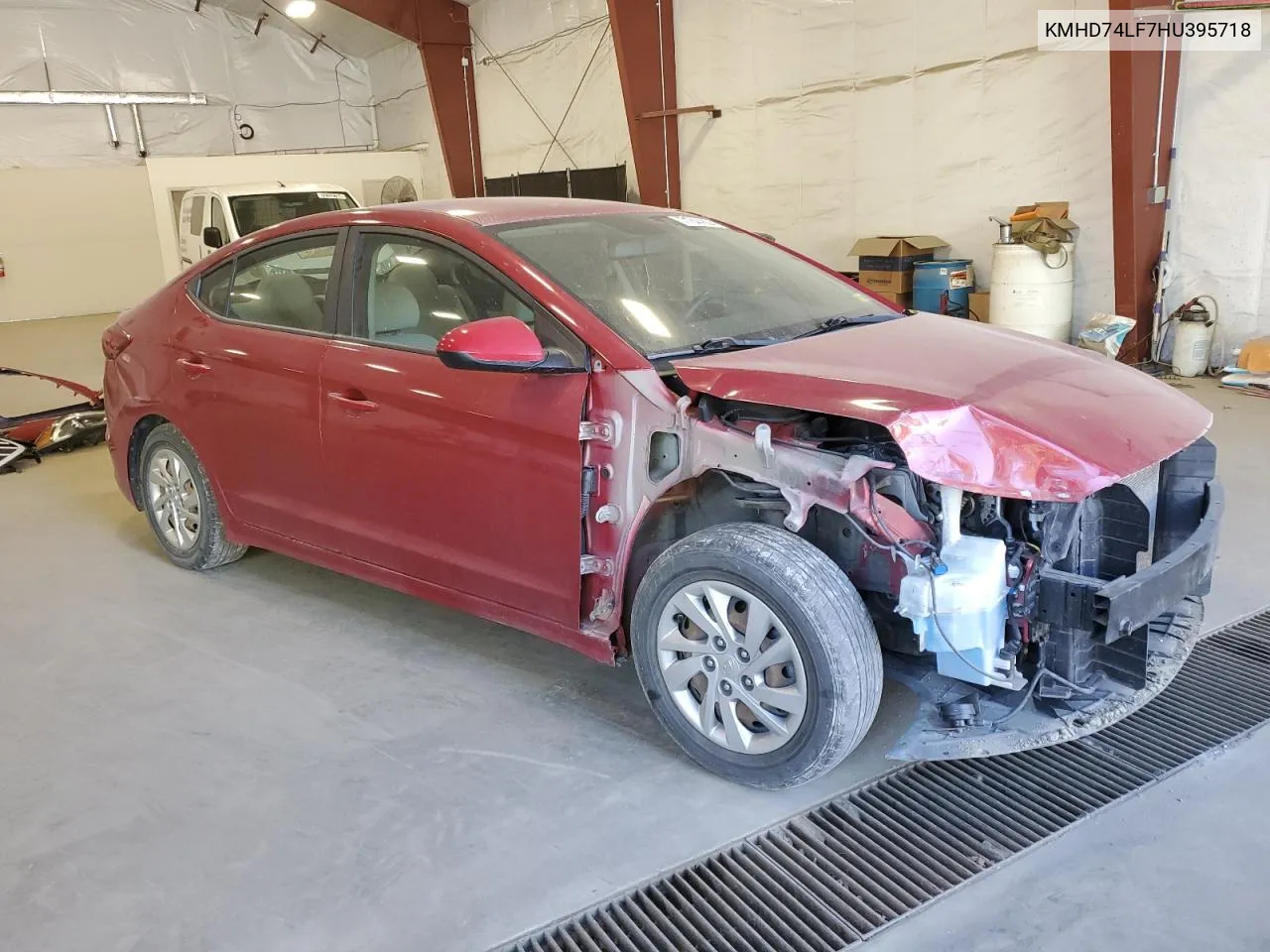 KMHD74LF7HU395718 2017 Hyundai Elantra Se