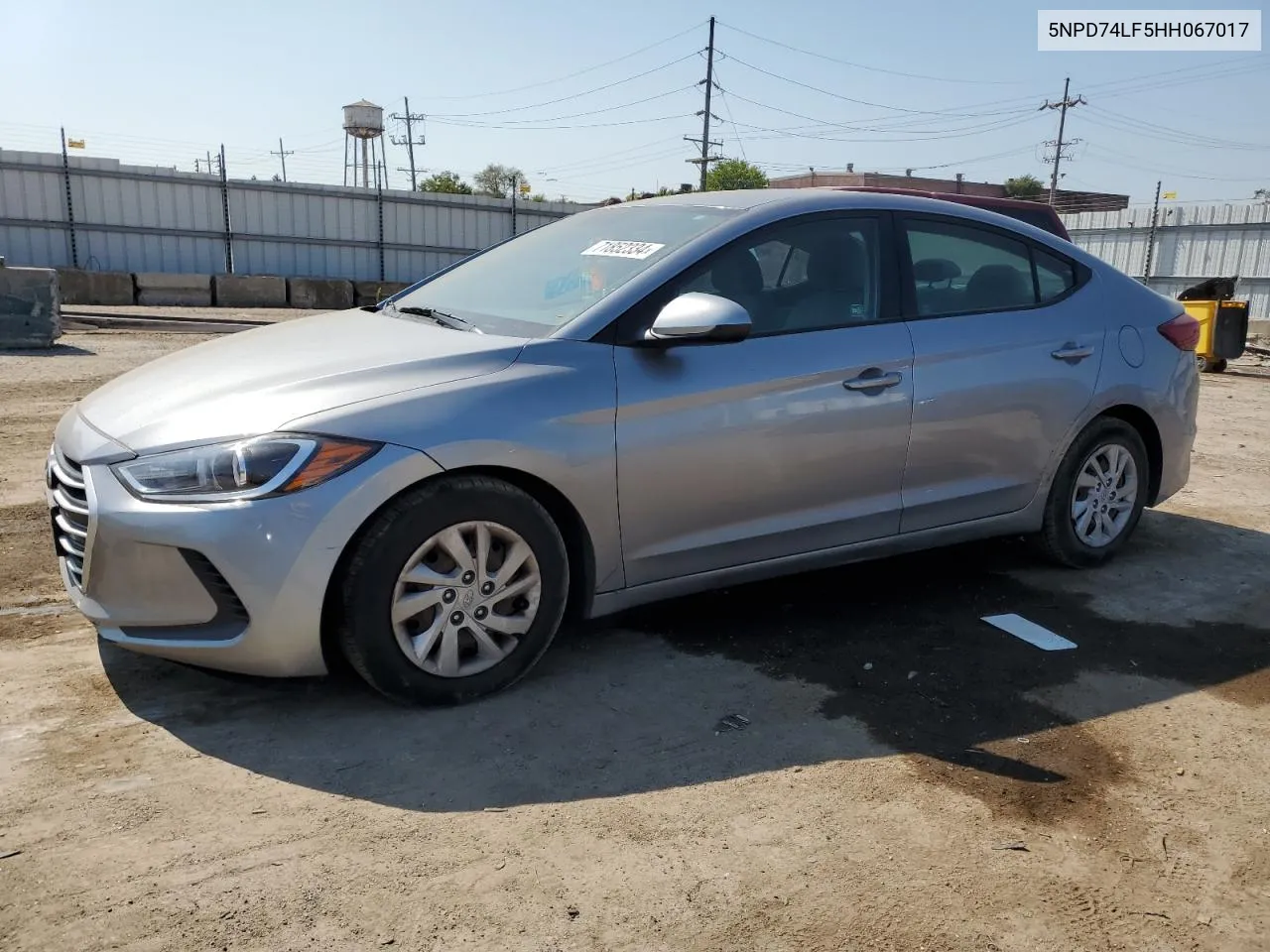 2017 Hyundai Elantra Se VIN: 5NPD74LF5HH067017 Lot: 71852334