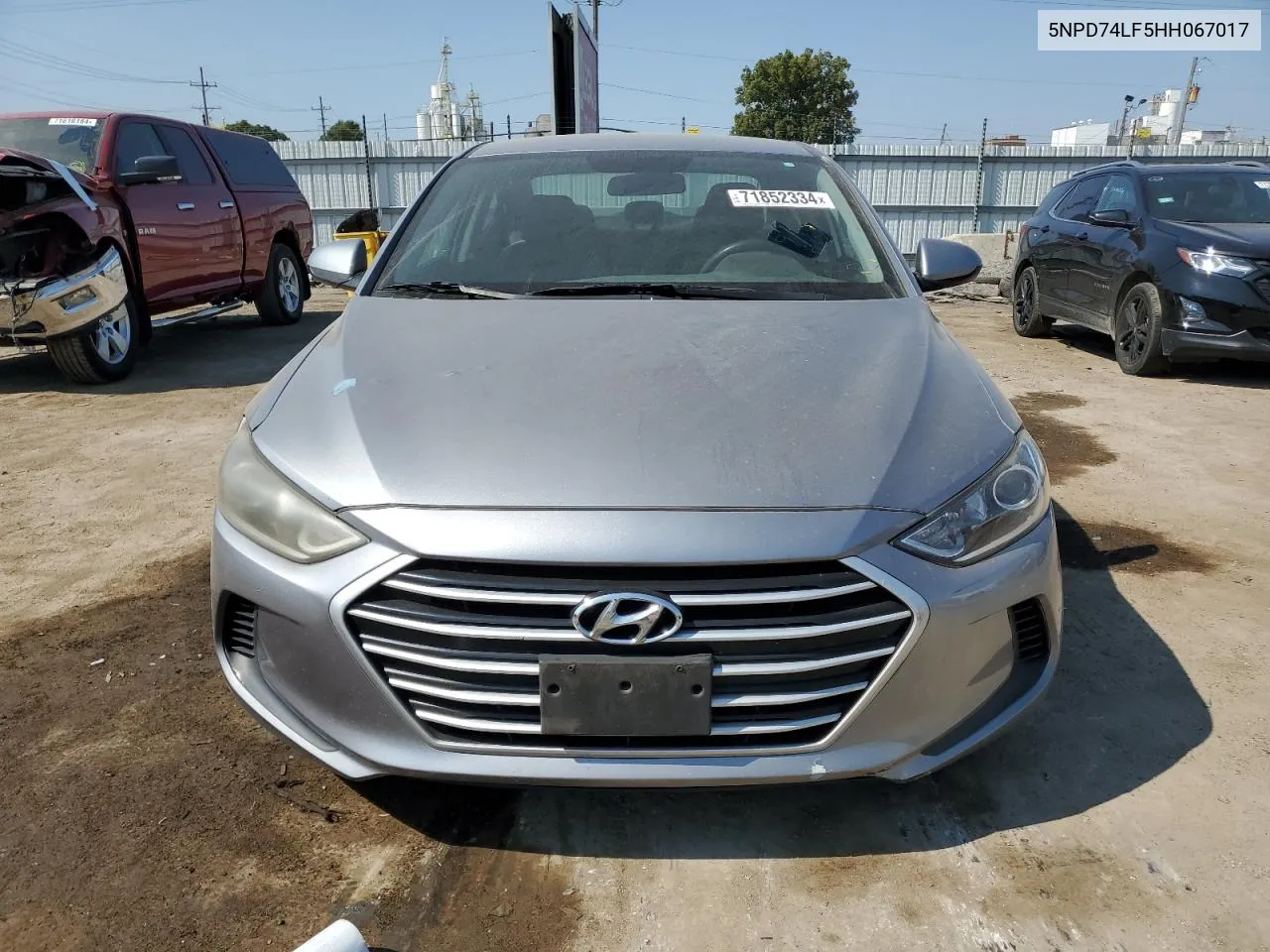 2017 Hyundai Elantra Se VIN: 5NPD74LF5HH067017 Lot: 71852334