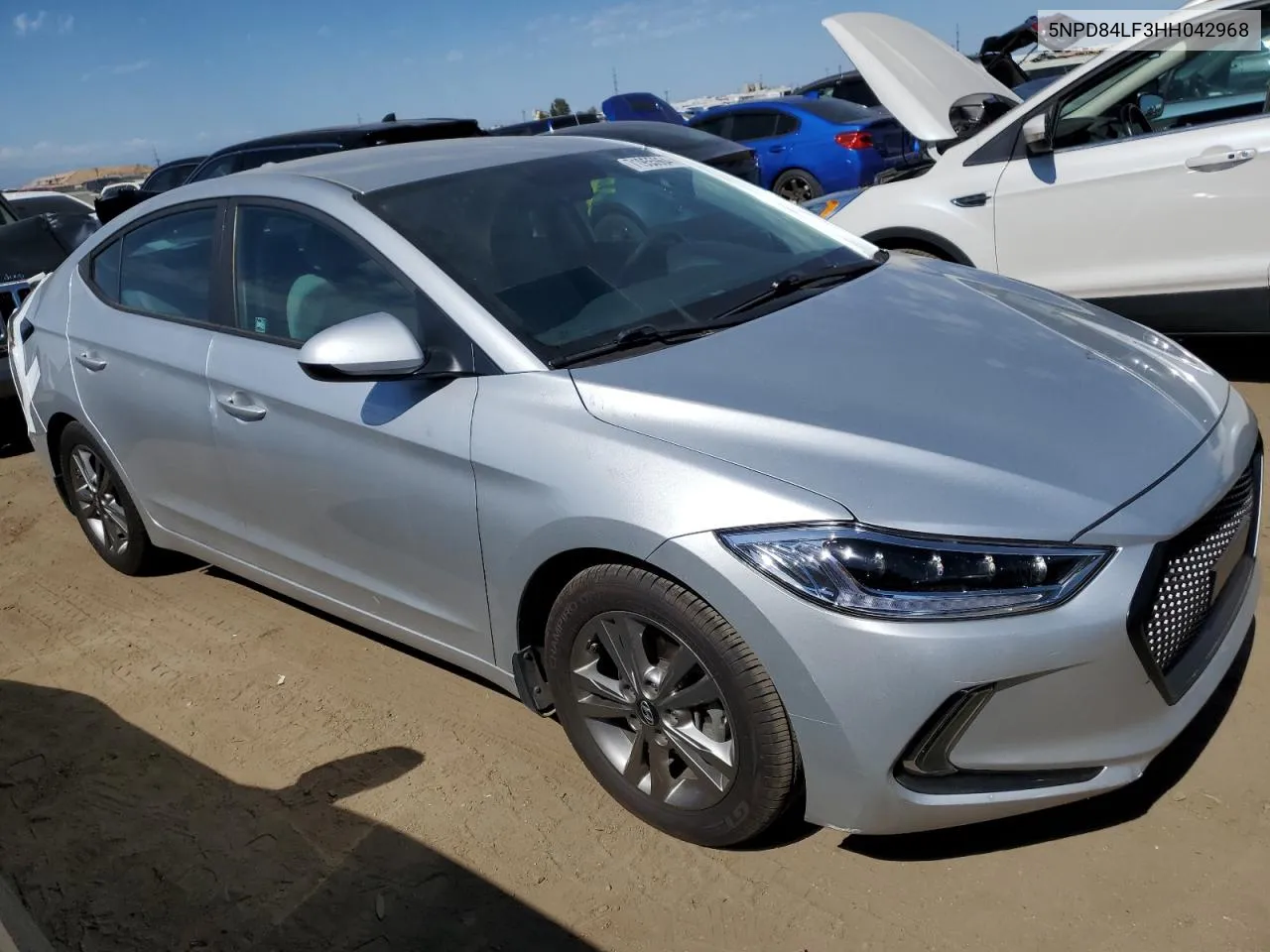 5NPD84LF3HH042968 2017 Hyundai Elantra Se