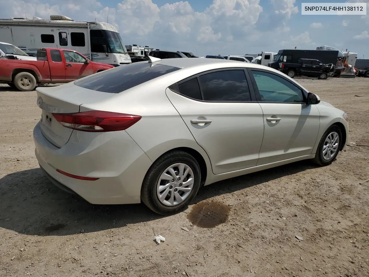 2017 Hyundai Elantra Se VIN: 5NPD74LF4HH138112 Lot: 72024974