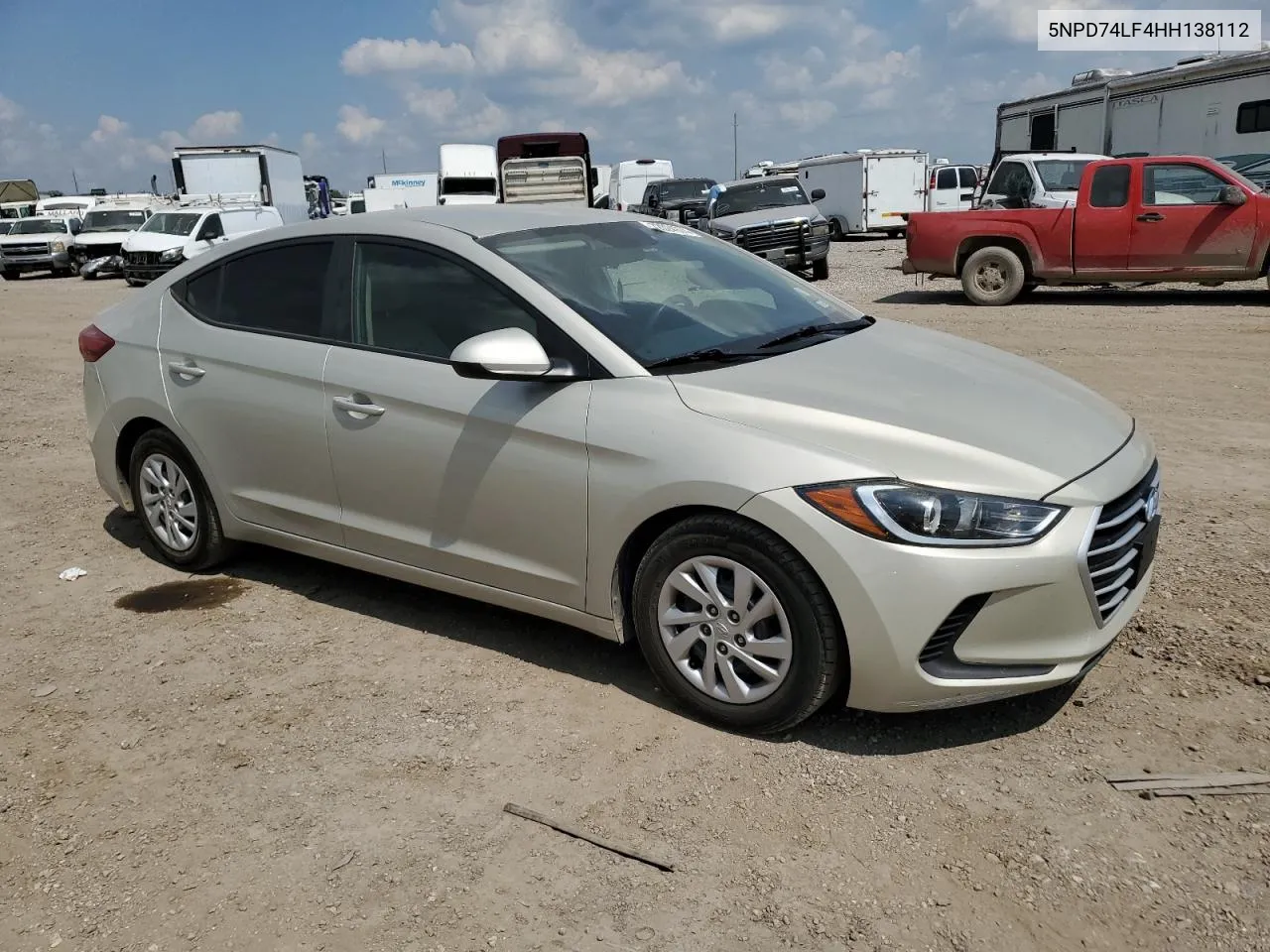 2017 Hyundai Elantra Se VIN: 5NPD74LF4HH138112 Lot: 72024974