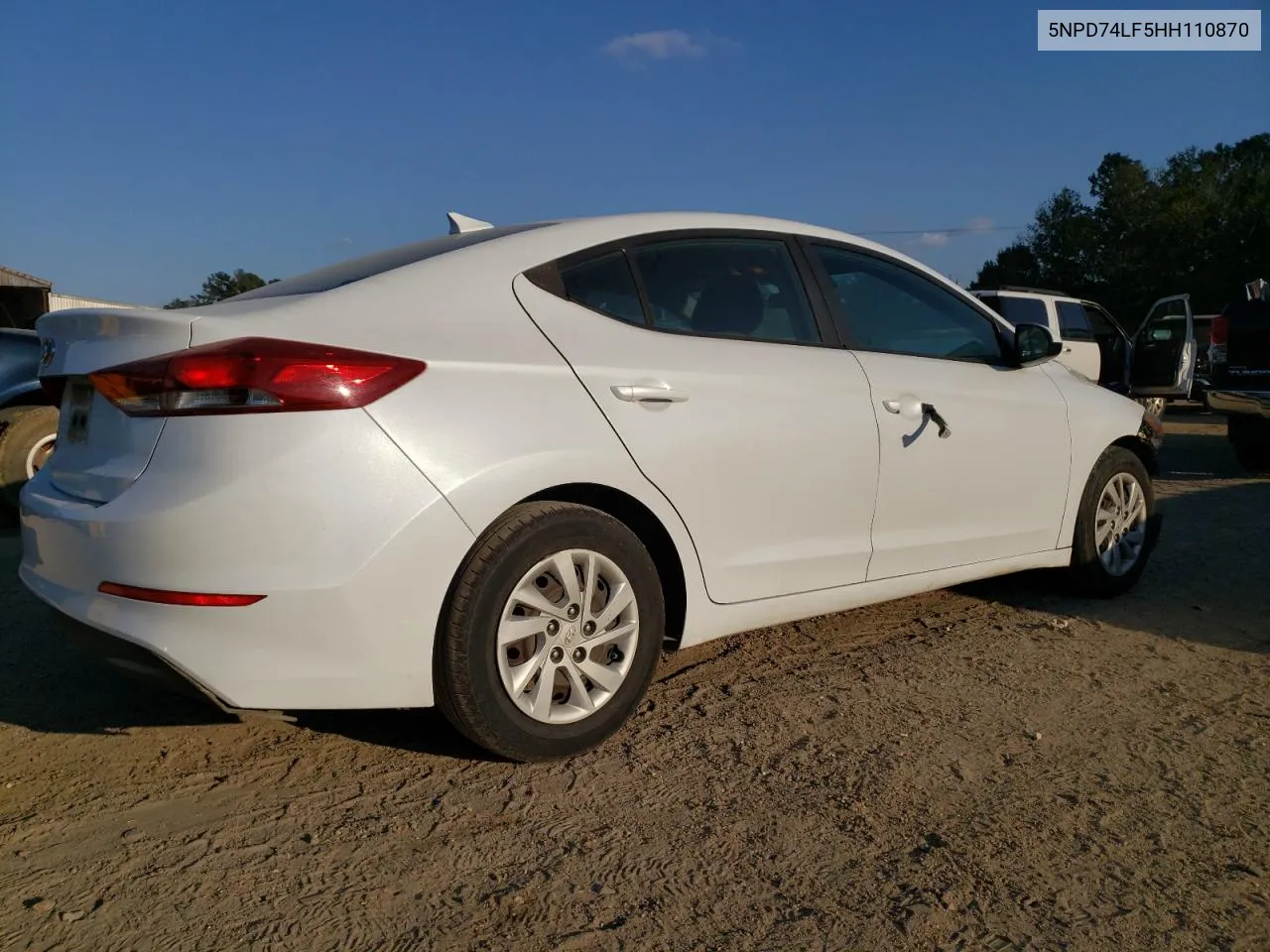 2017 Hyundai Elantra Se VIN: 5NPD74LF5HH110870 Lot: 72195594