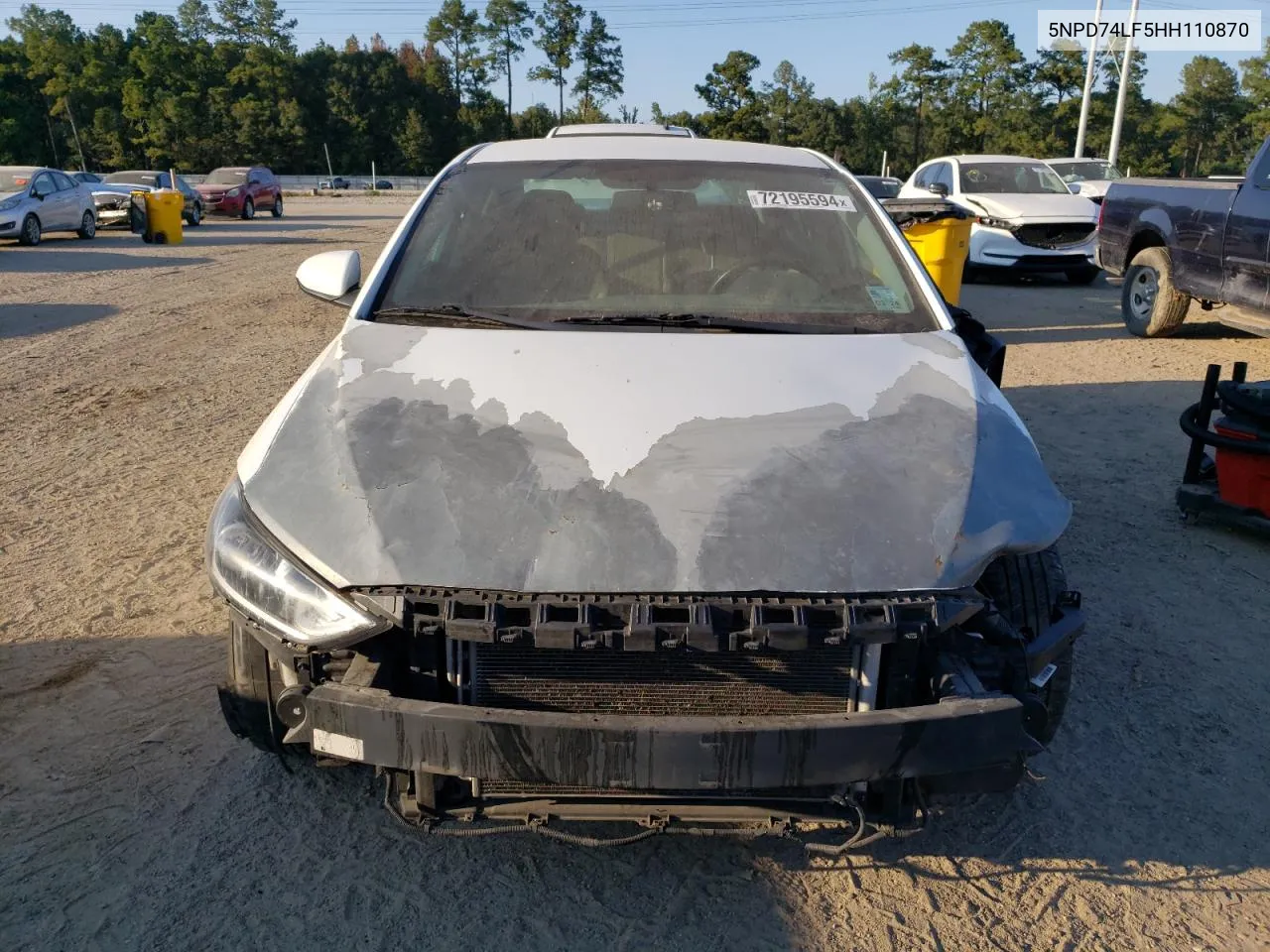 2017 Hyundai Elantra Se VIN: 5NPD74LF5HH110870 Lot: 72195594