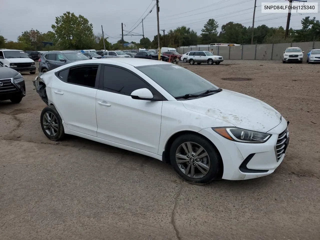 2017 Hyundai Elantra Se VIN: 5NPD84LF0HH125340 Lot: 72221684