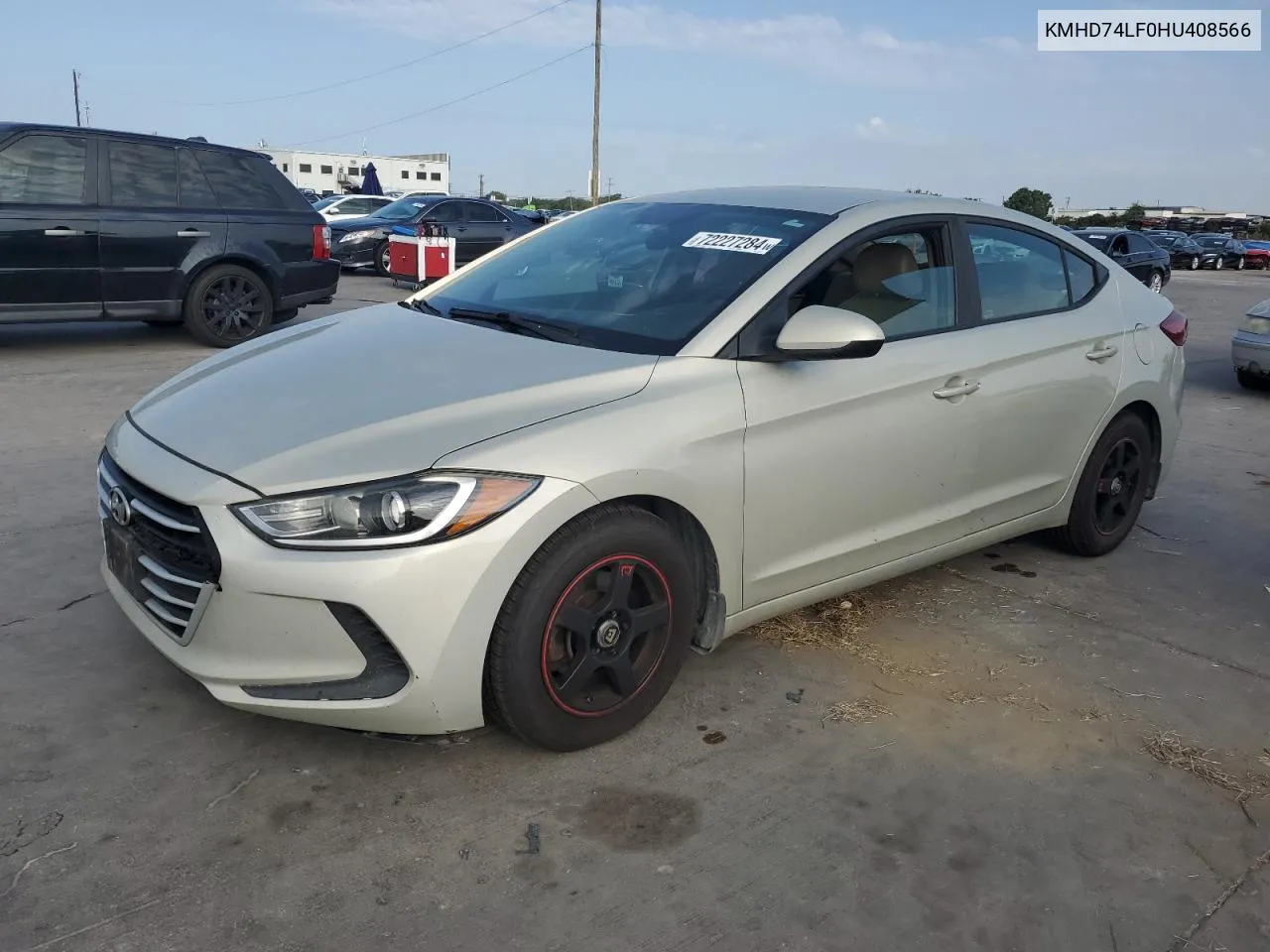 KMHD74LF0HU408566 2017 Hyundai Elantra Se