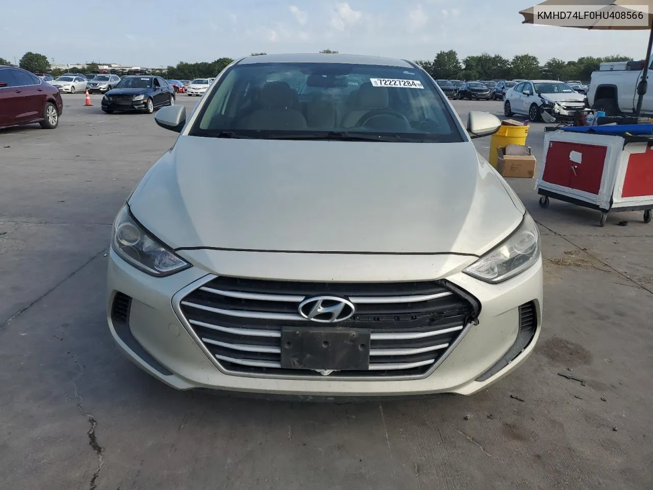 KMHD74LF0HU408566 2017 Hyundai Elantra Se