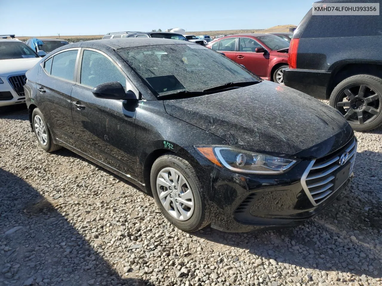 KMHD74LF0HU393356 2017 Hyundai Elantra Se