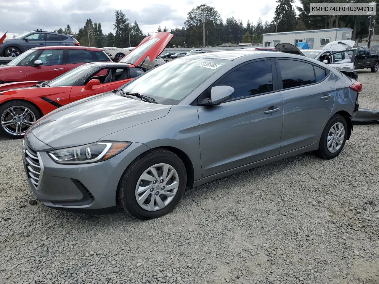 KMHD74LF0HU394913 2017 Hyundai Elantra Se