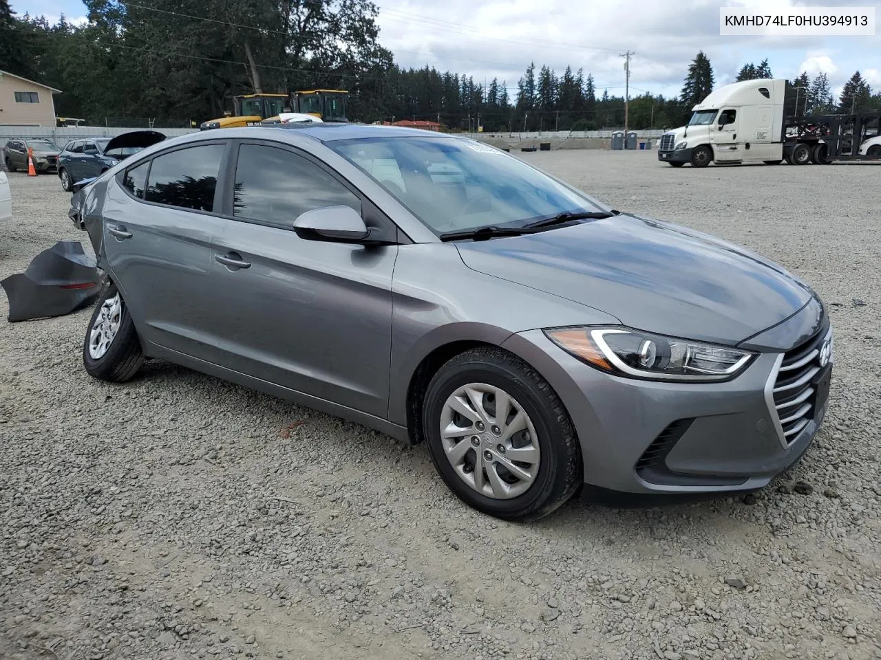 2017 Hyundai Elantra Se VIN: KMHD74LF0HU394913 Lot: 72381464