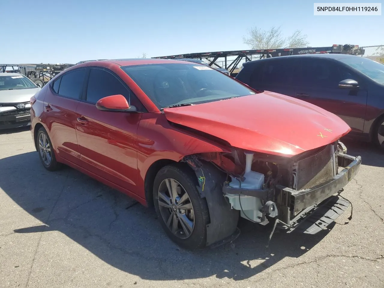 2017 Hyundai Elantra Se VIN: 5NPD84LF0HH119246 Lot: 72388894