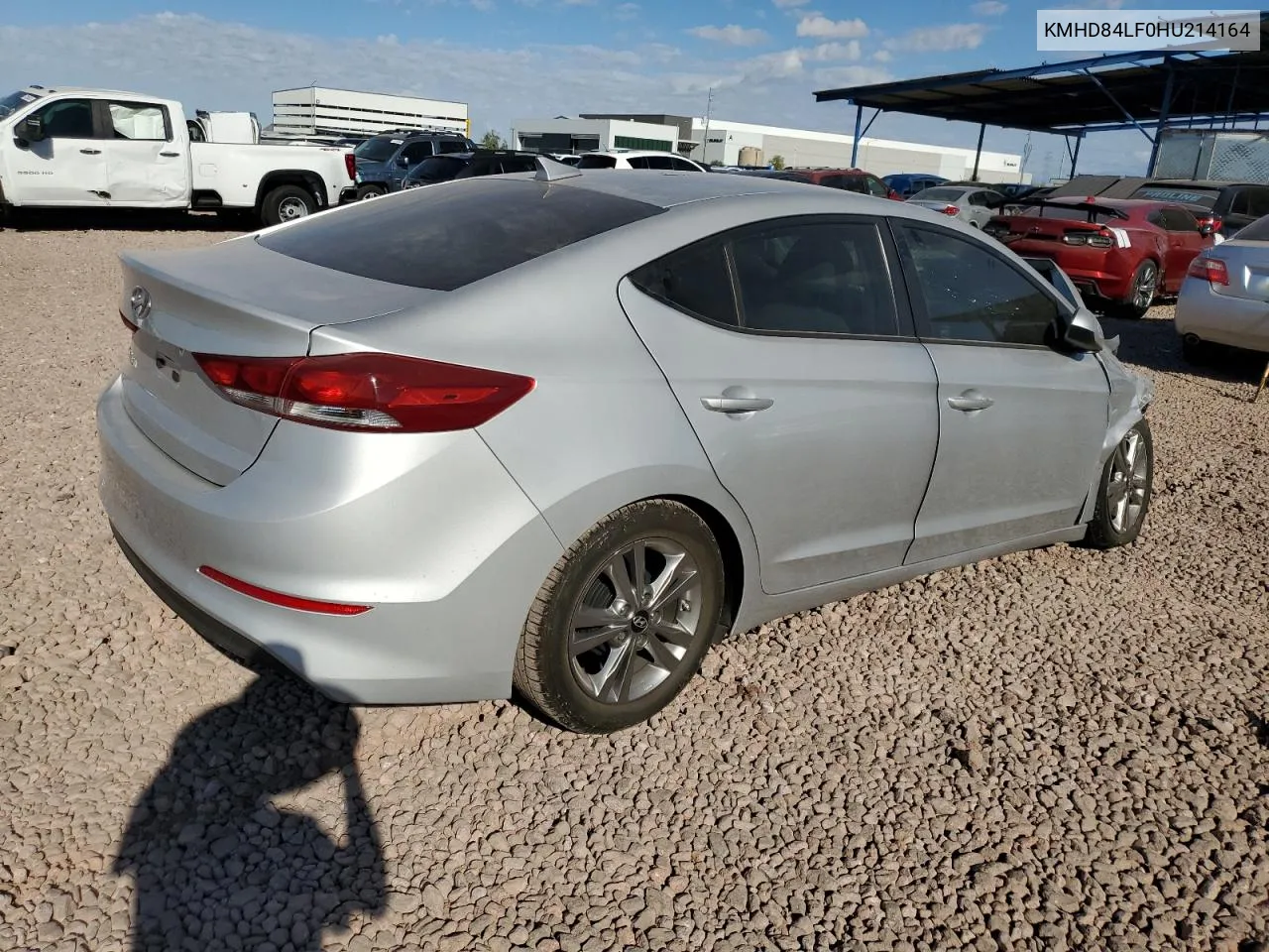 2017 Hyundai Elantra Se VIN: KMHD84LF0HU214164 Lot: 72390444