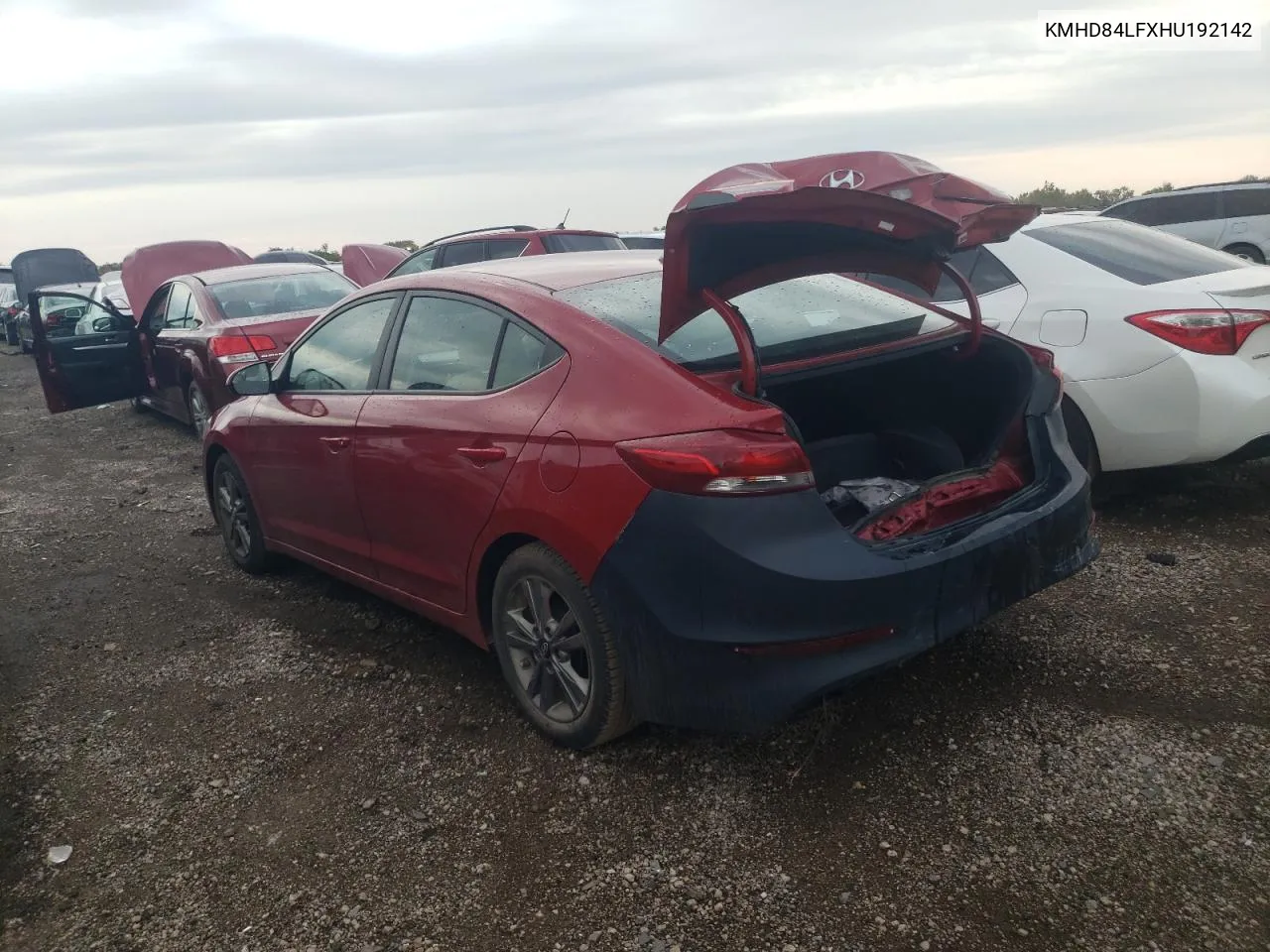 2017 Hyundai Elantra Se VIN: KMHD84LFXHU192142 Lot: 72427684