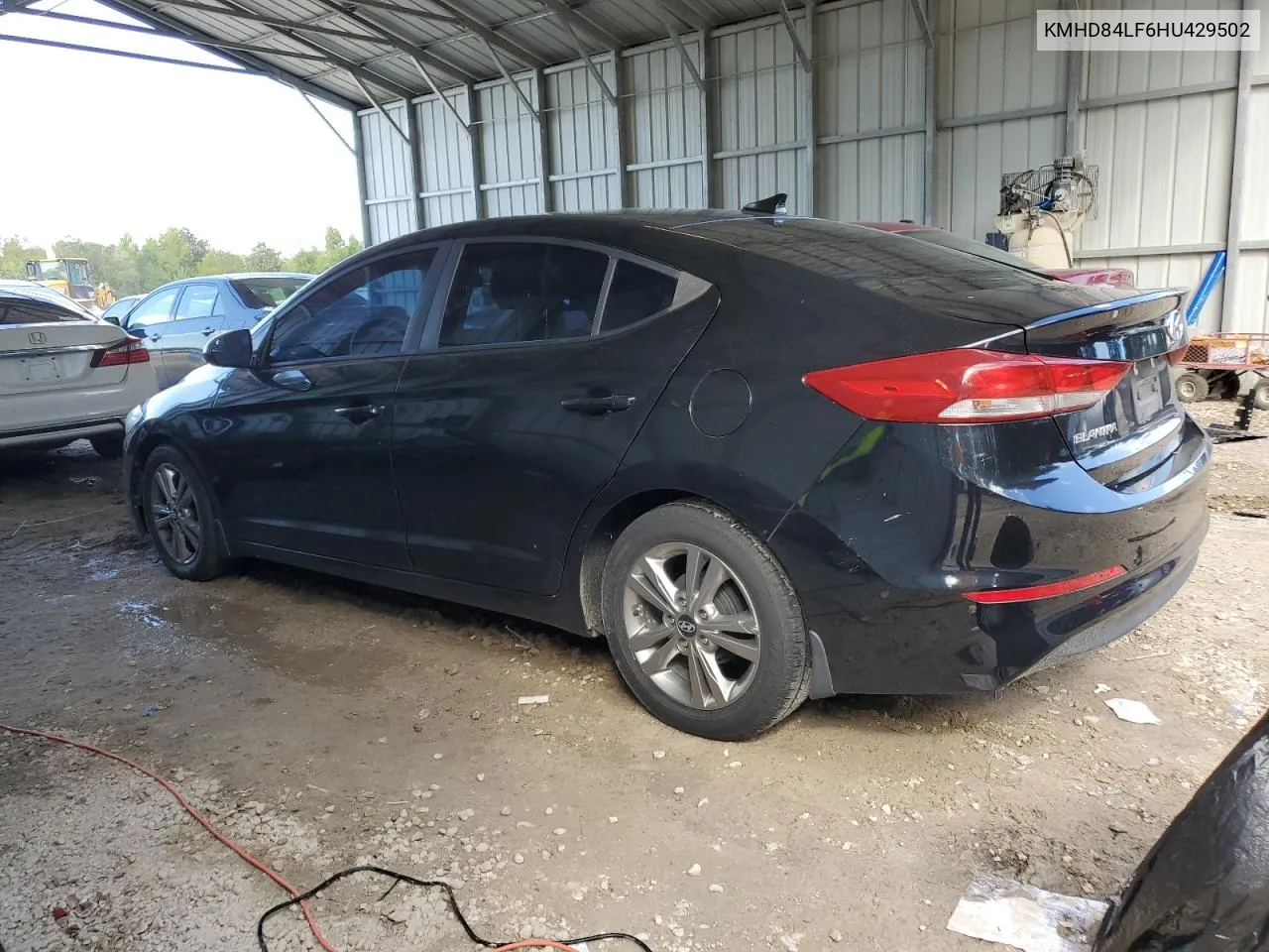 KMHD84LF6HU429502 2017 Hyundai Elantra Se