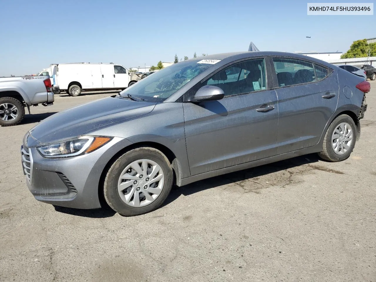 KMHD74LF5HU393496 2017 Hyundai Elantra Se