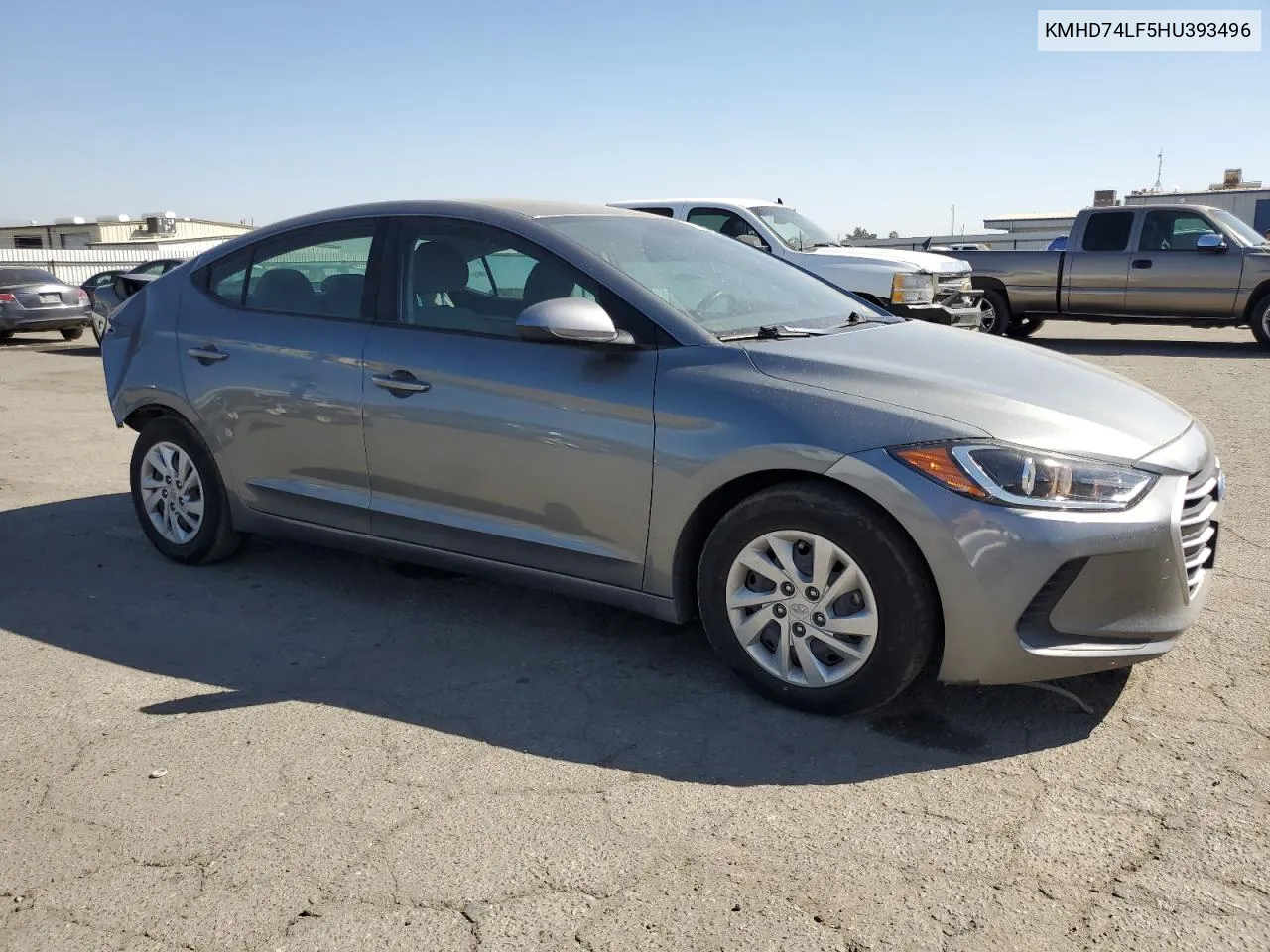 2017 Hyundai Elantra Se VIN: KMHD74LF5HU393496 Lot: 72608544