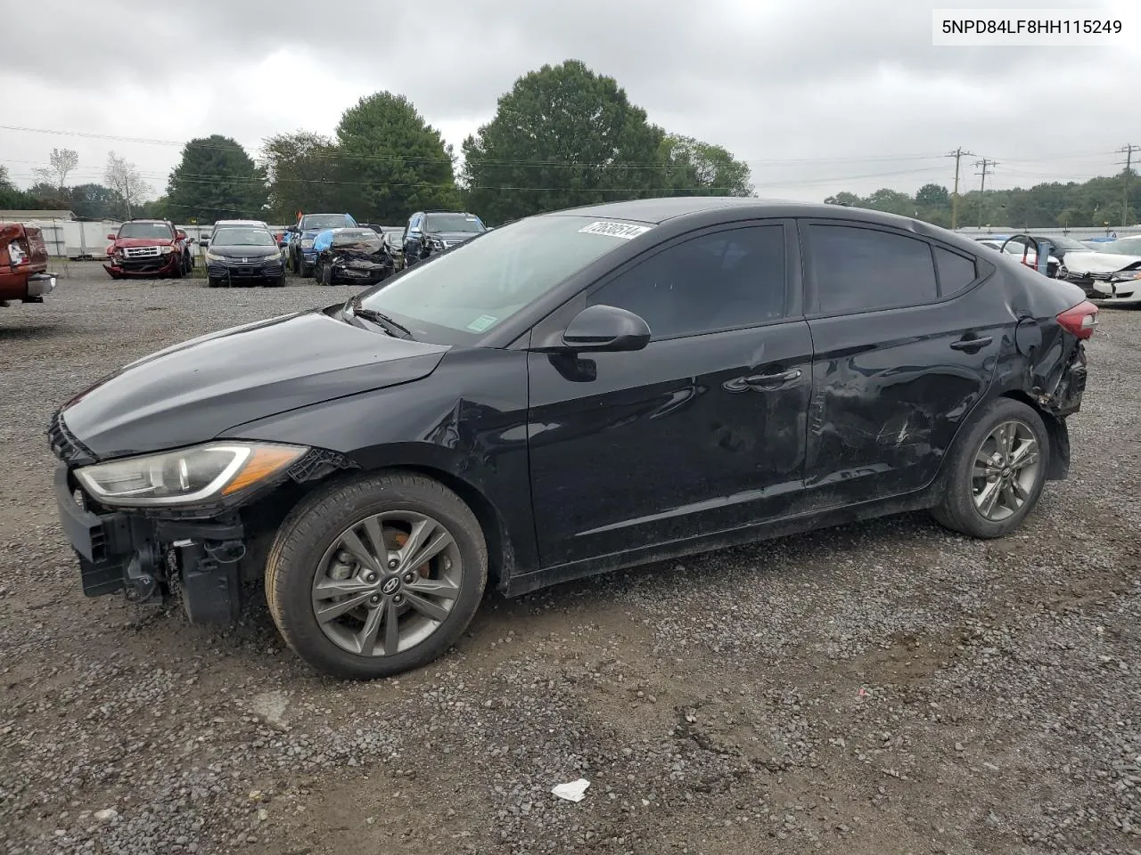 2017 Hyundai Elantra Se VIN: 5NPD84LF8HH115249 Lot: 72630514