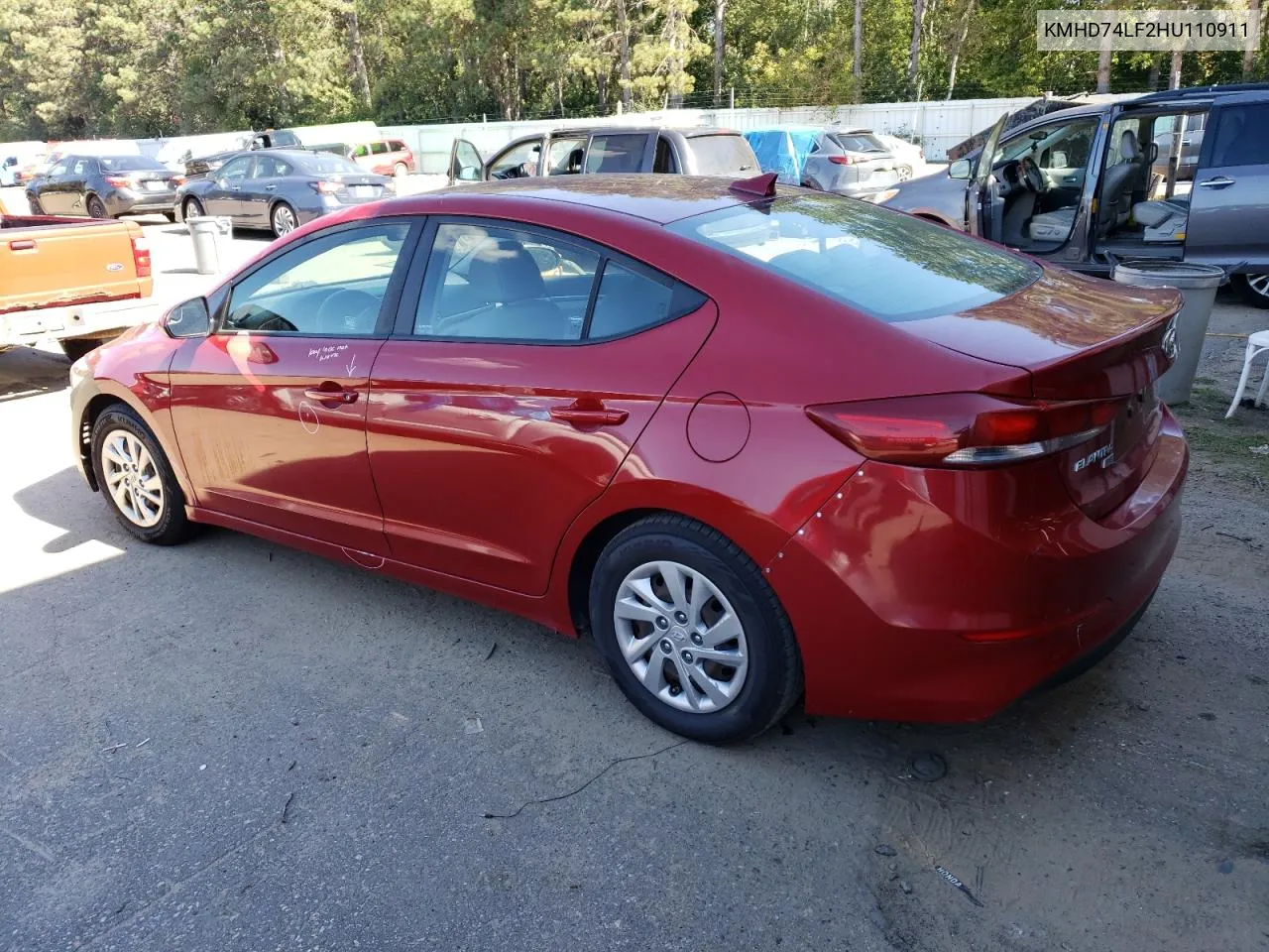 KMHD74LF2HU110911 2017 Hyundai Elantra Se