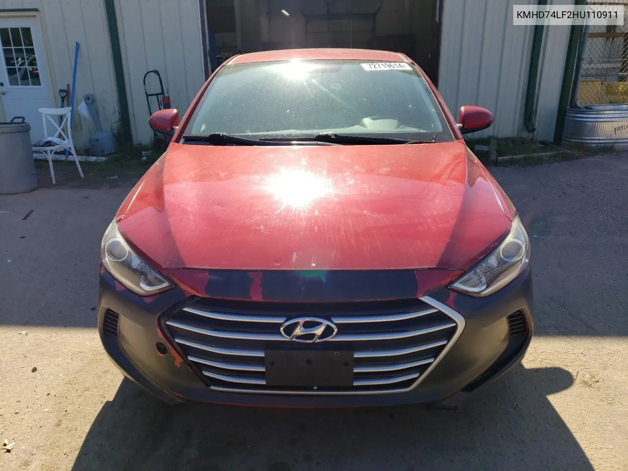 KMHD74LF2HU110911 2017 Hyundai Elantra Se