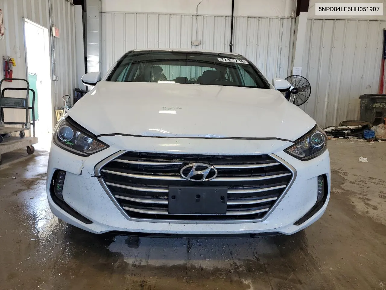 2017 Hyundai Elantra Se VIN: 5NPD84LF6HH051907 Lot: 72951294