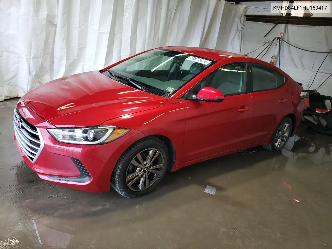 KMHD84LF1HU159417 2017 Hyundai Elantra Se