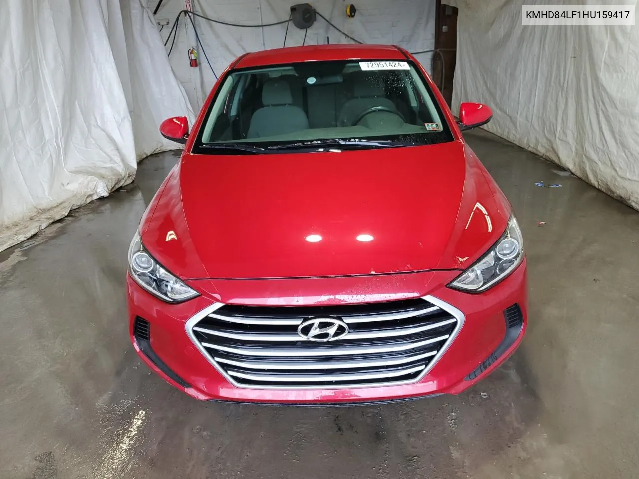 KMHD84LF1HU159417 2017 Hyundai Elantra Se