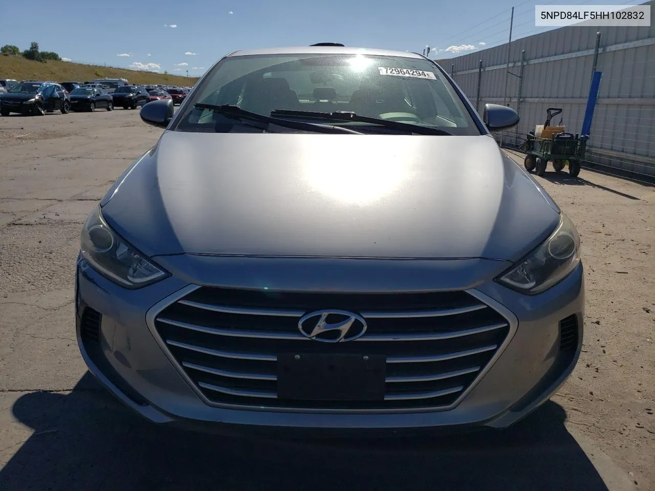 2017 Hyundai Elantra Se VIN: 5NPD84LF5HH102832 Lot: 72964294