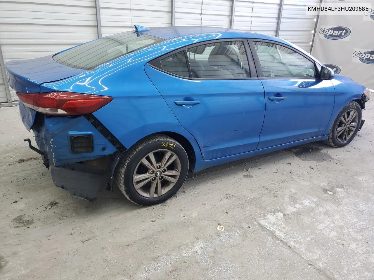 KMHD84LF3HU209685 2017 Hyundai Elantra Se