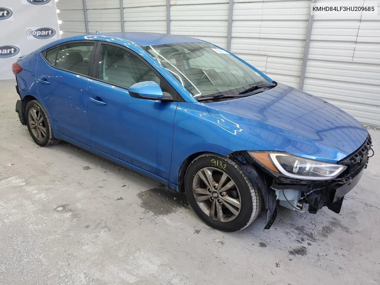 KMHD84LF3HU209685 2017 Hyundai Elantra Se