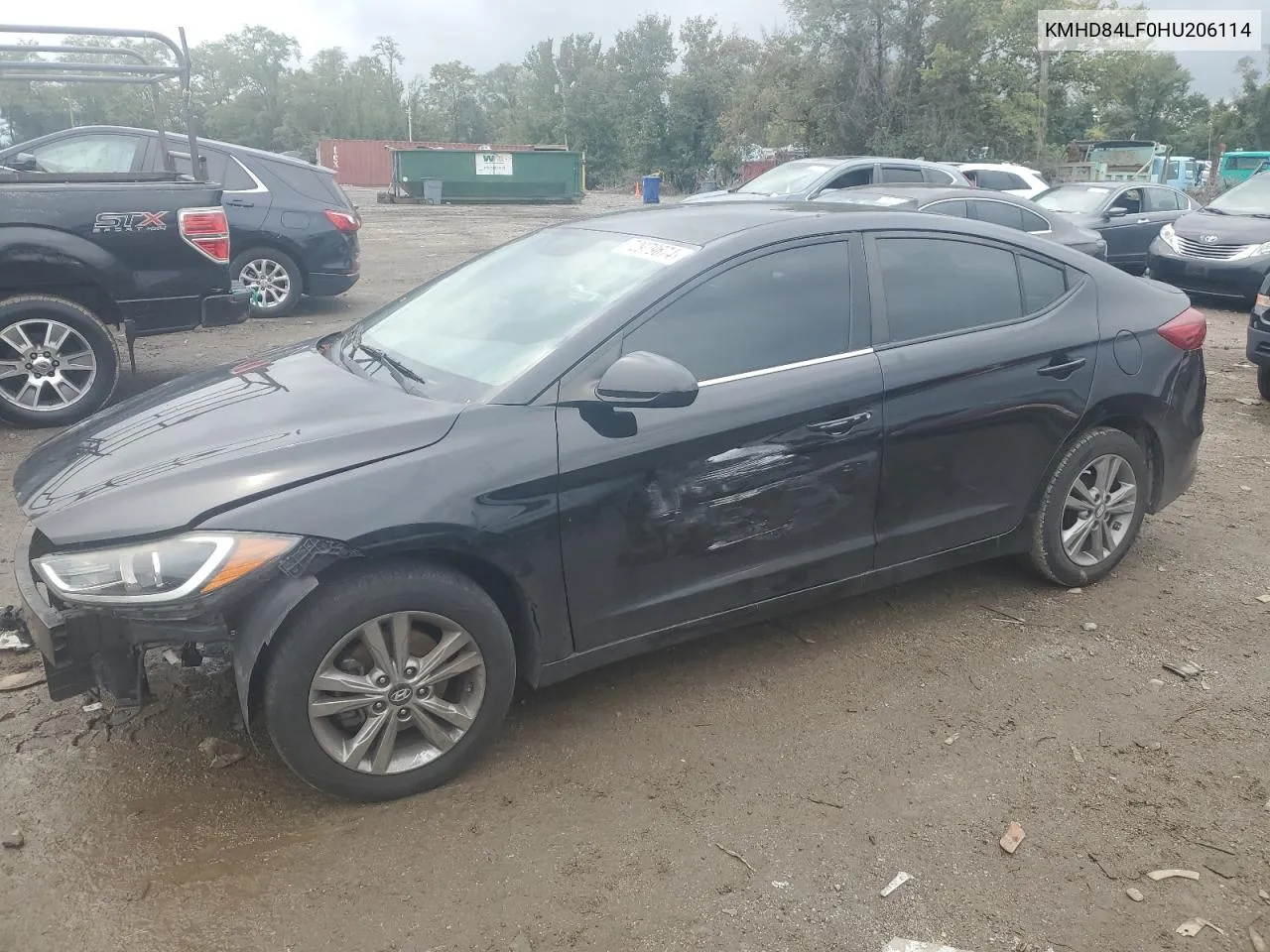 2017 Hyundai Elantra Se VIN: KMHD84LF0HU206114 Lot: 72979674