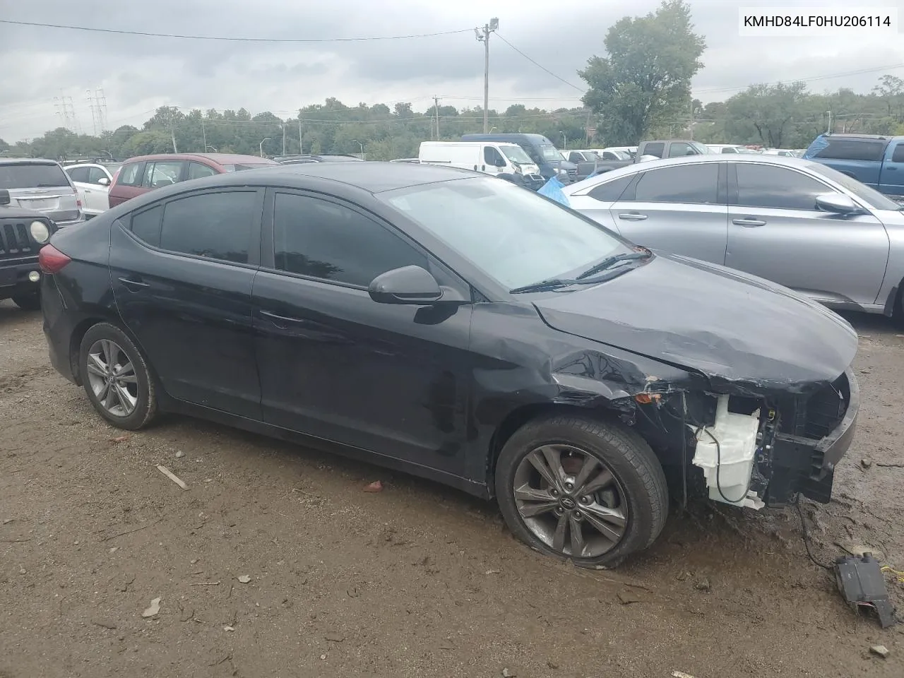 2017 Hyundai Elantra Se VIN: KMHD84LF0HU206114 Lot: 72979674