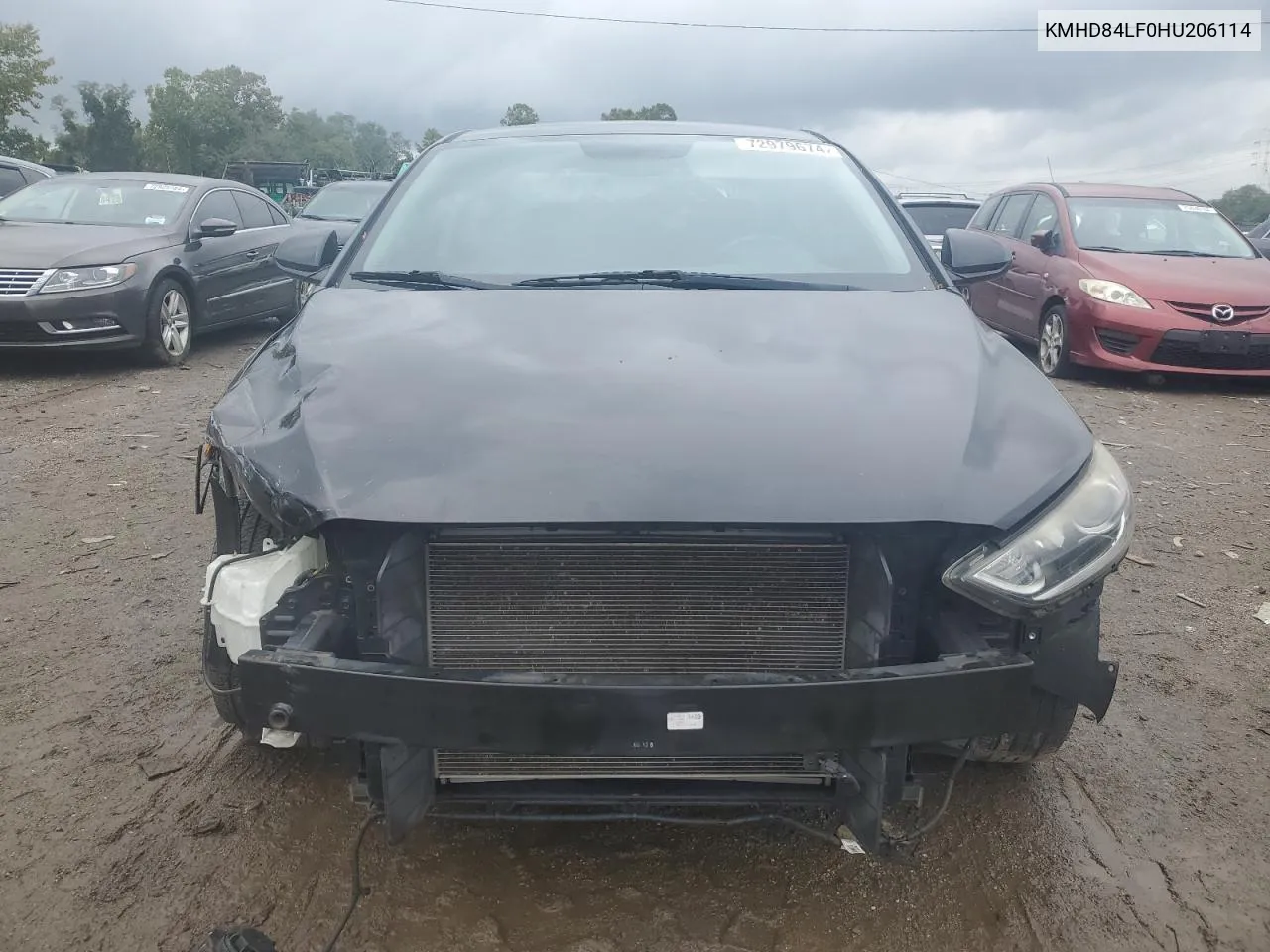 KMHD84LF0HU206114 2017 Hyundai Elantra Se