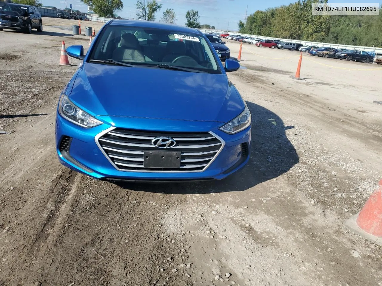 2017 Hyundai Elantra Se VIN: KMHD74LF1HU082695 Lot: 73002734