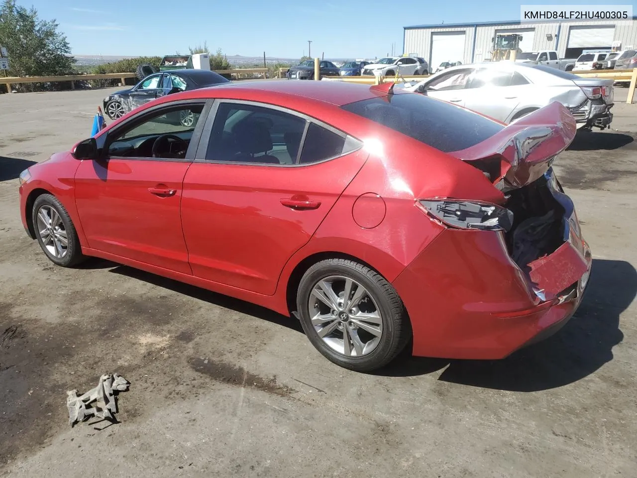 KMHD84LF2HU400305 2017 Hyundai Elantra Se