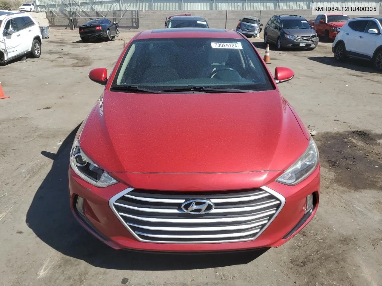 KMHD84LF2HU400305 2017 Hyundai Elantra Se