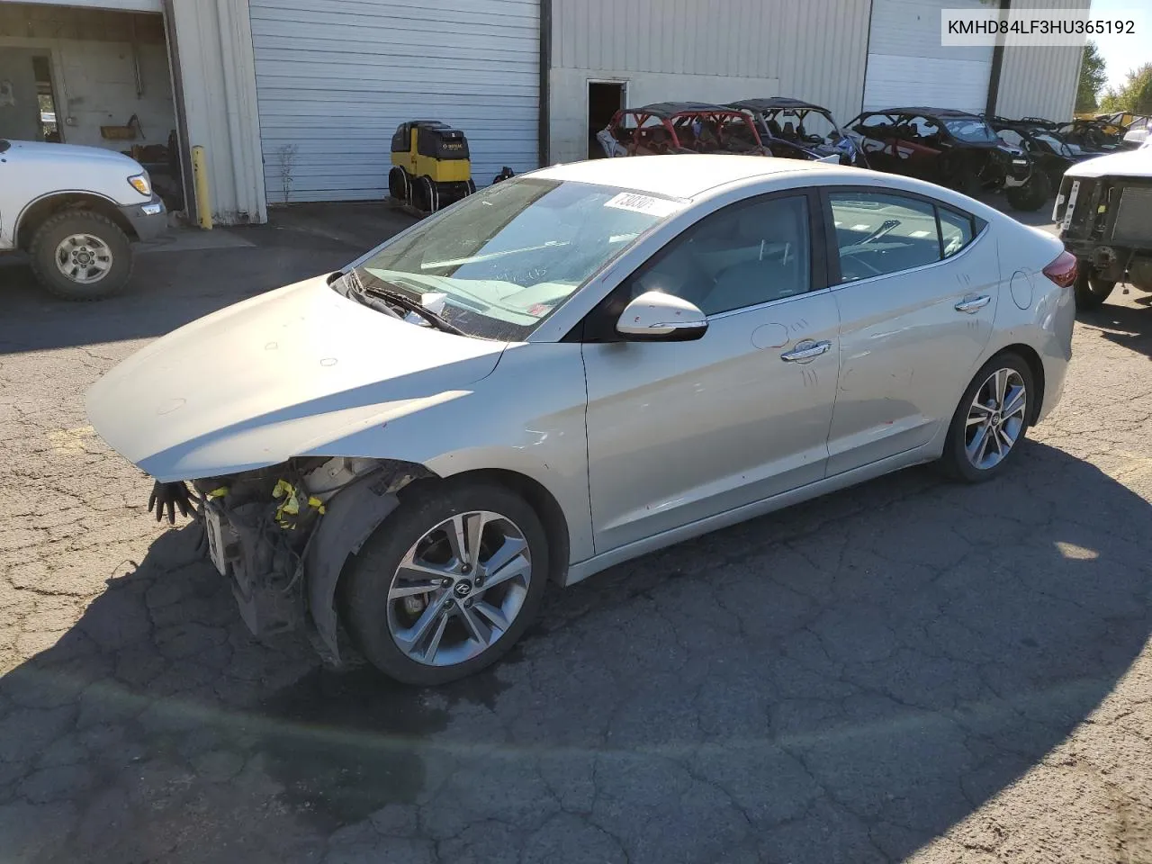 KMHD84LF3HU365192 2017 Hyundai Elantra Se