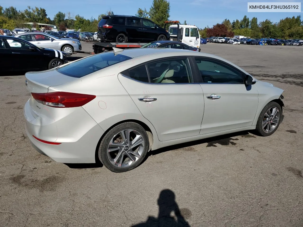 KMHD84LF3HU365192 2017 Hyundai Elantra Se