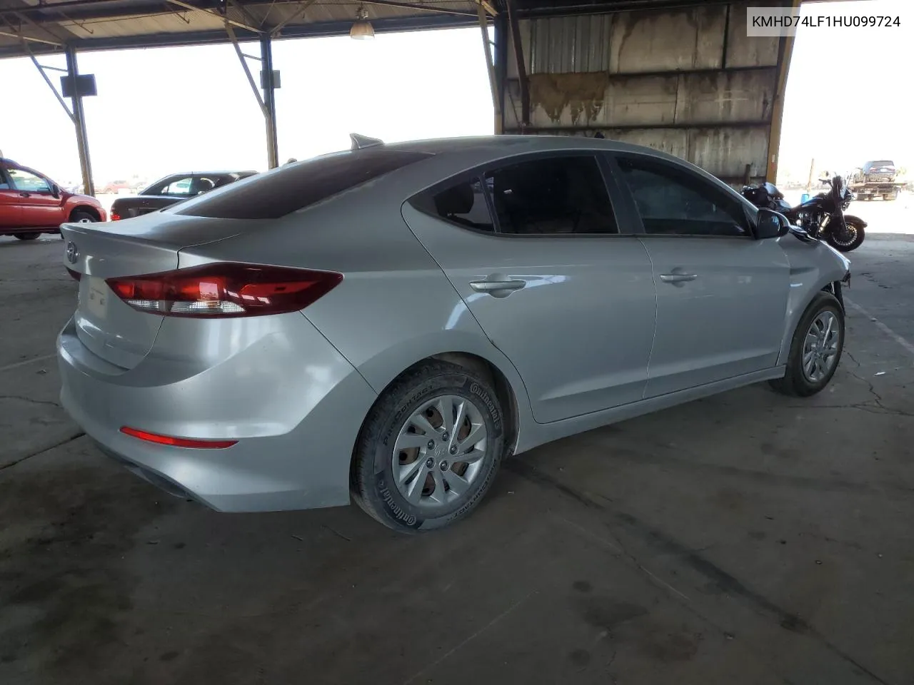 KMHD74LF1HU099724 2017 Hyundai Elantra Se