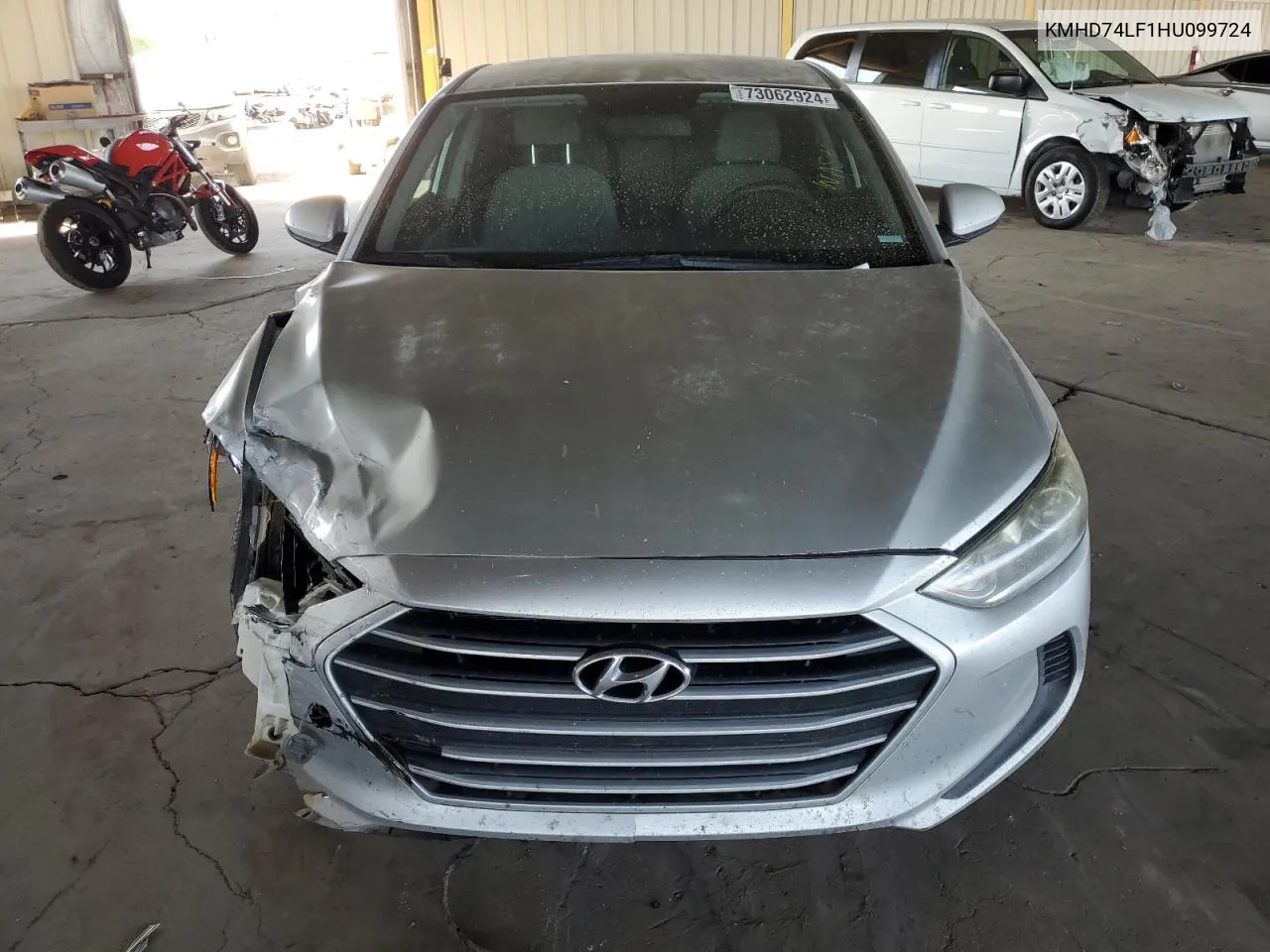 KMHD74LF1HU099724 2017 Hyundai Elantra Se