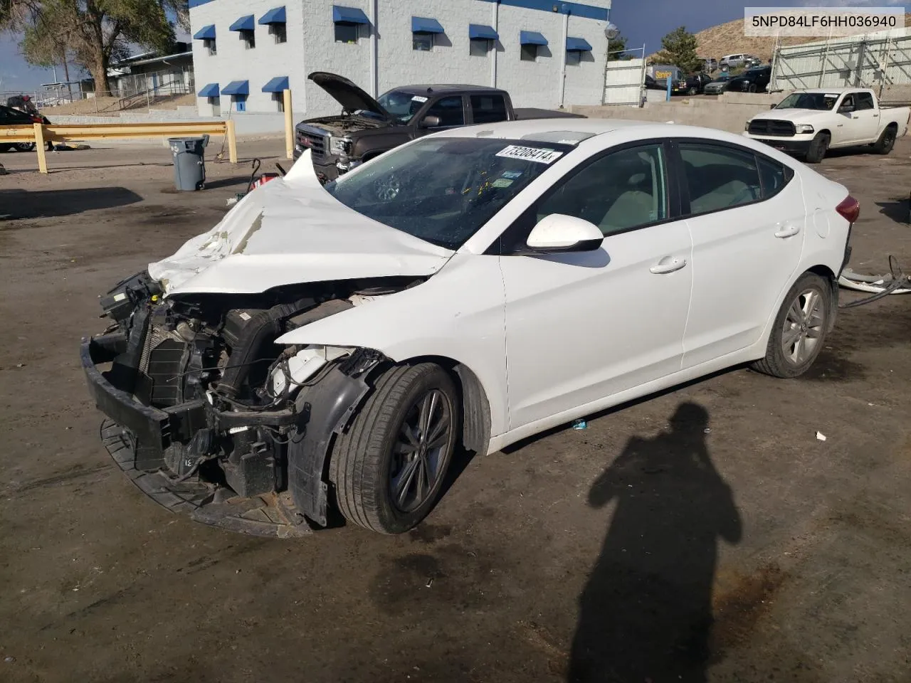 2017 Hyundai Elantra Se VIN: 5NPD84LF6HH036940 Lot: 73208414