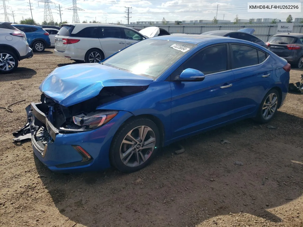 2017 Hyundai Elantra Se VIN: KMHD84LF4HU262296 Lot: 73228684