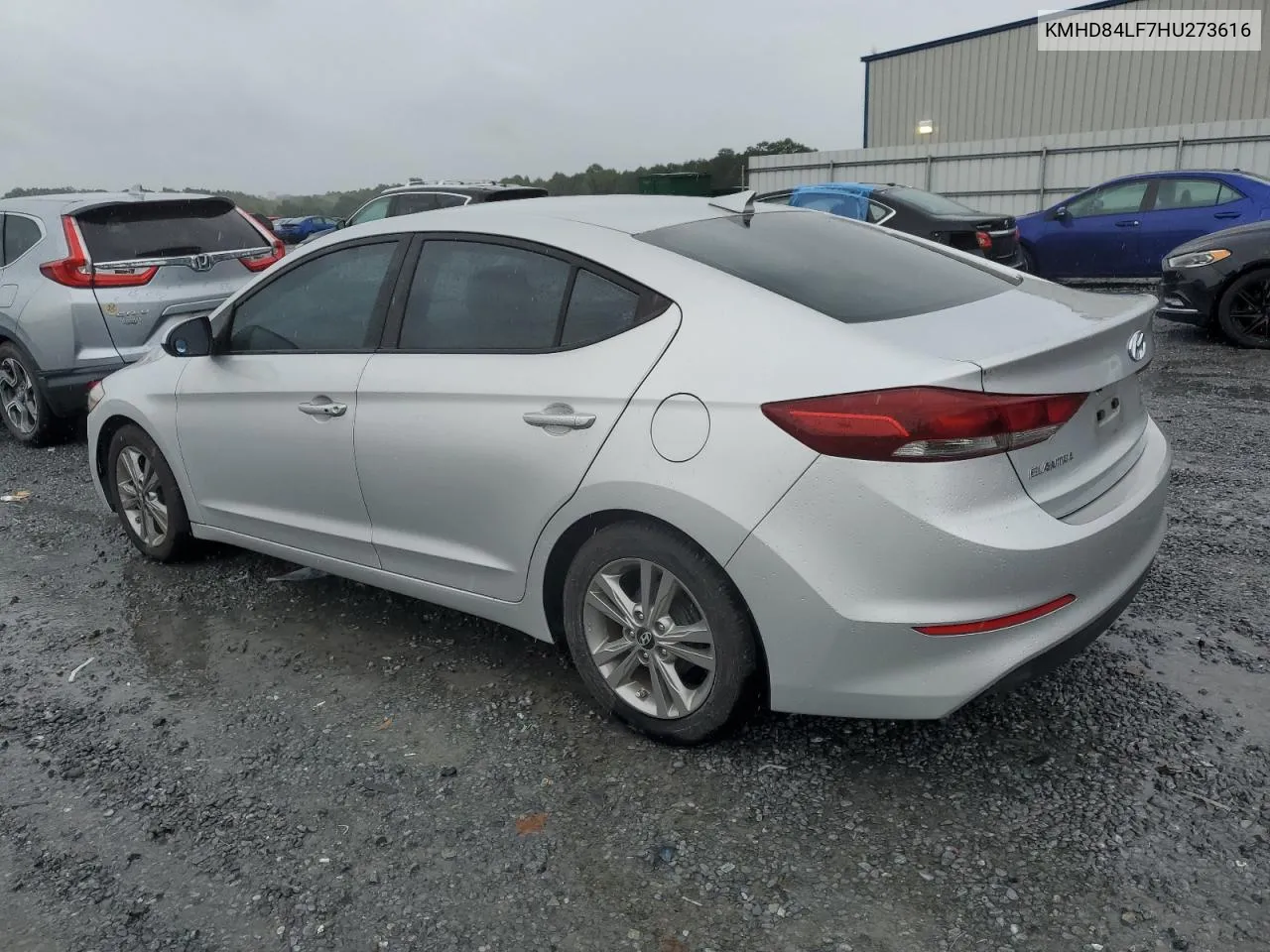 2017 Hyundai Elantra Se VIN: KMHD84LF7HU273616 Lot: 73228714