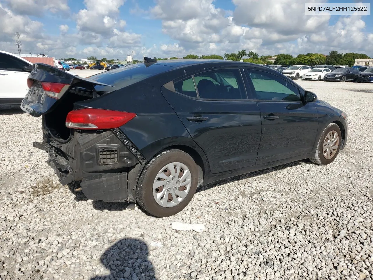 2017 Hyundai Elantra Se VIN: 5NPD74LF2HH125522 Lot: 73274304