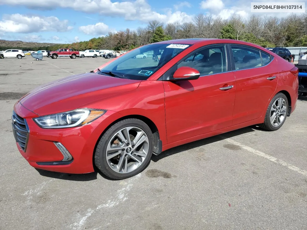 2017 Hyundai Elantra Se VIN: 5NPD84LF8HH107314 Lot: 73284534