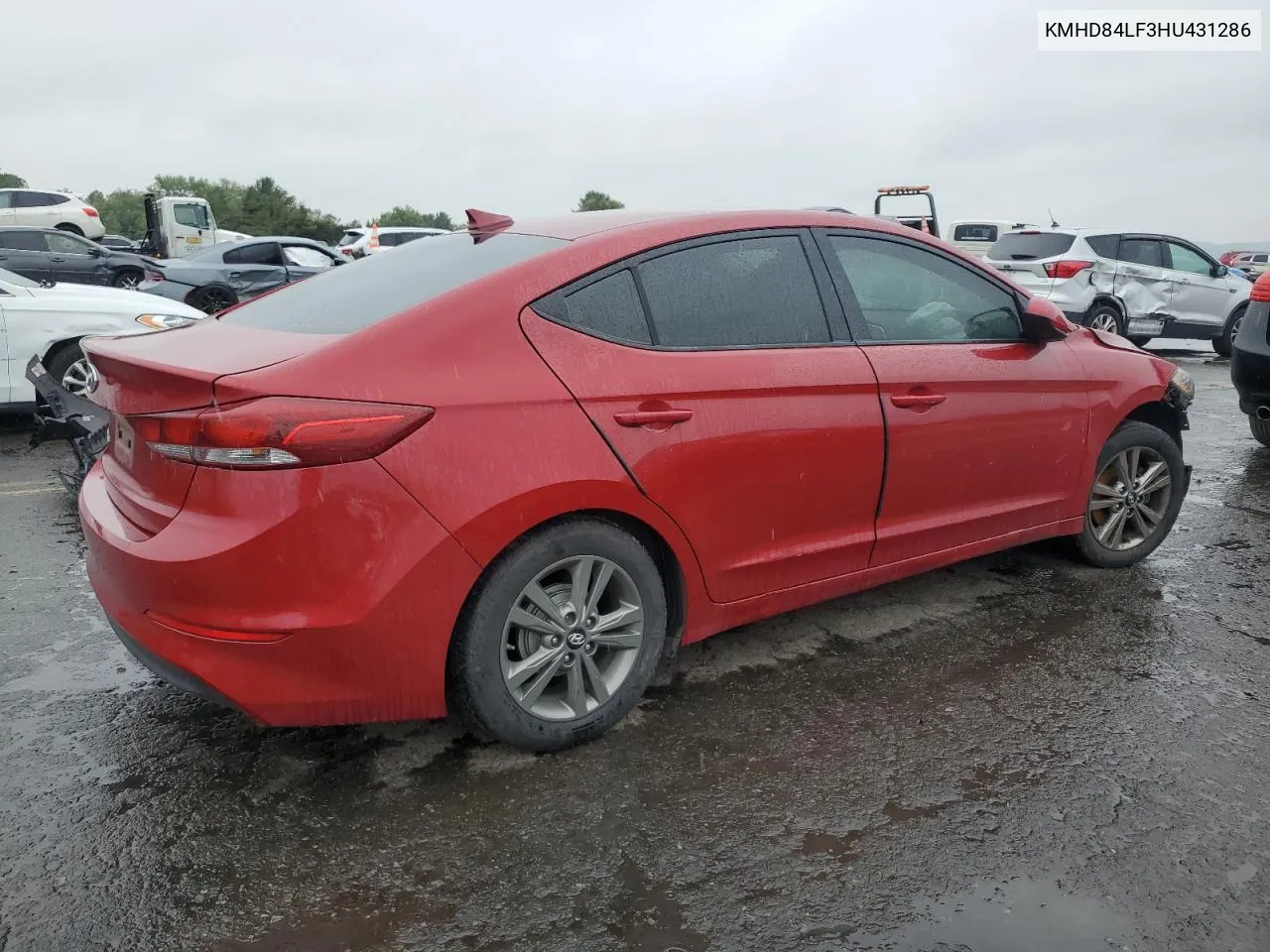 KMHD84LF3HU431286 2017 Hyundai Elantra Se