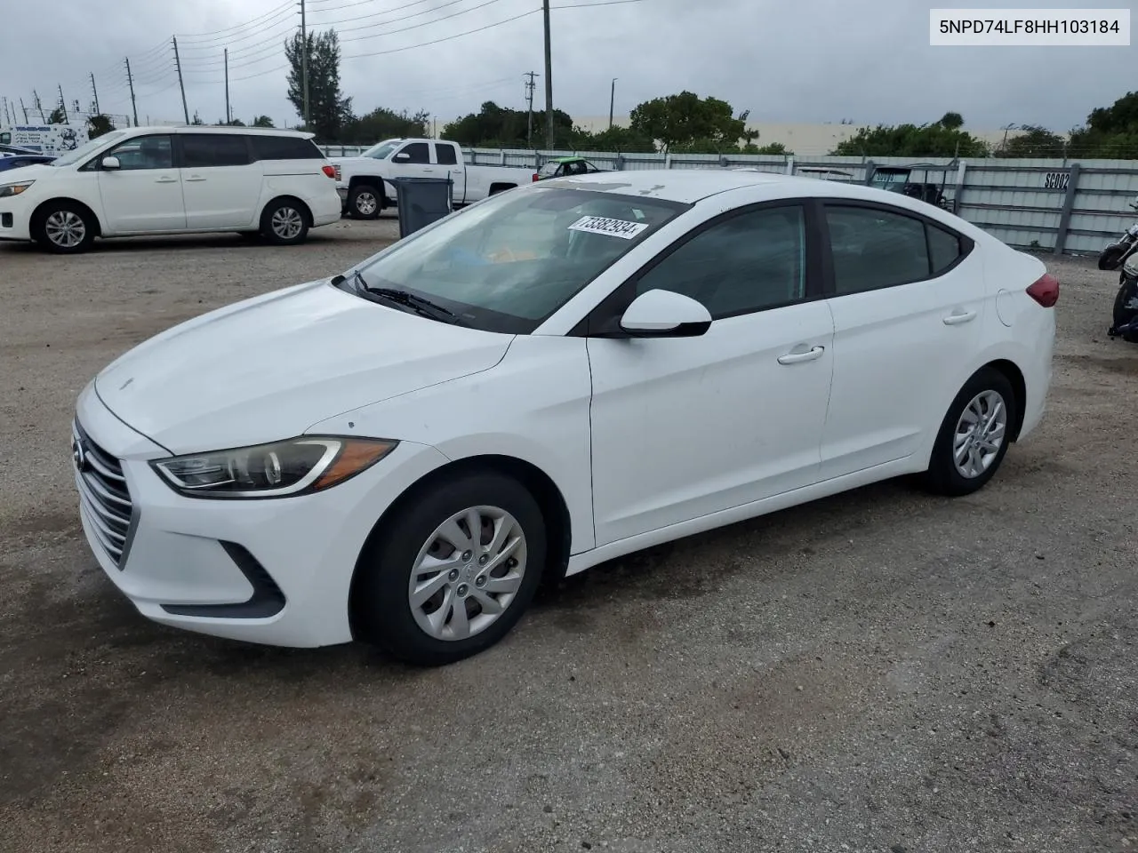 5NPD74LF8HH103184 2017 Hyundai Elantra Se