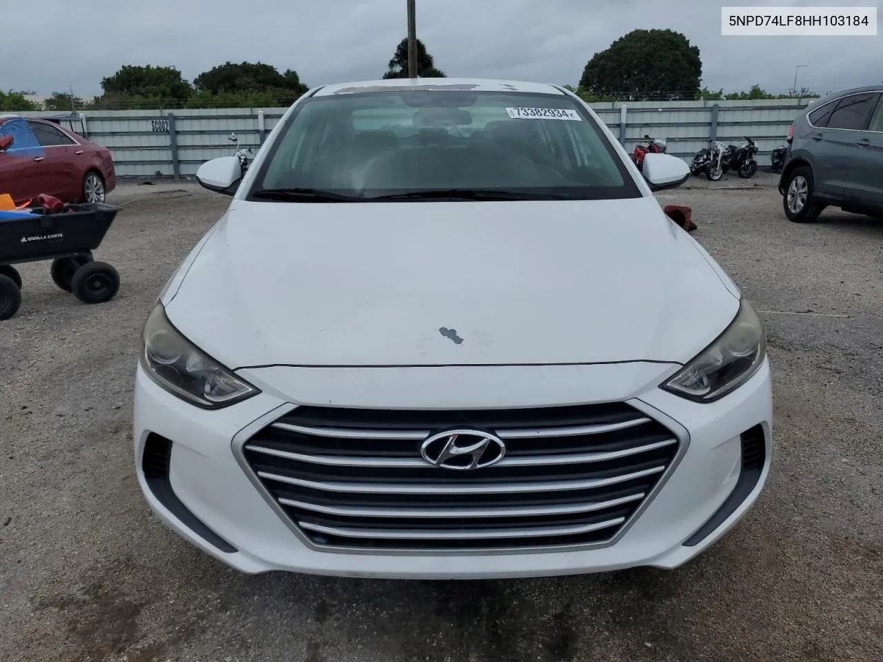 2017 Hyundai Elantra Se VIN: 5NPD74LF8HH103184 Lot: 73382934