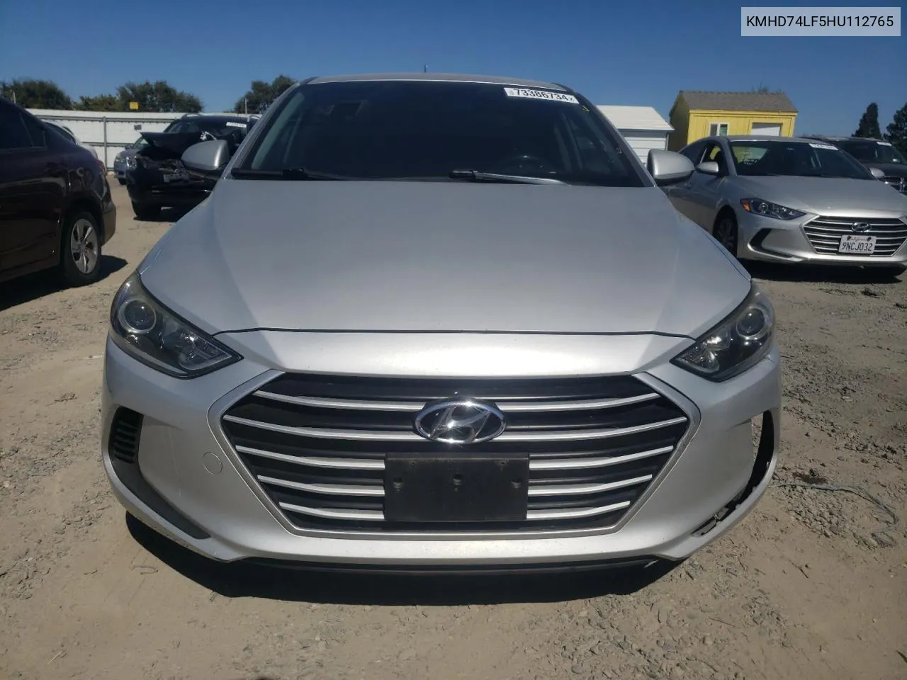 KMHD74LF5HU112765 2017 Hyundai Elantra Se