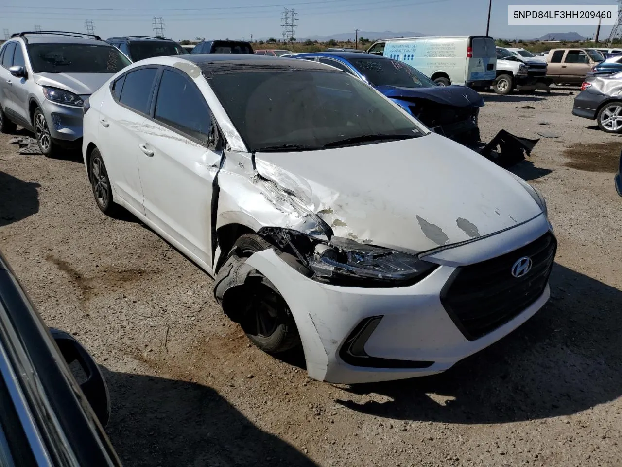 5NPD84LF3HH209460 2017 Hyundai Elantra Se