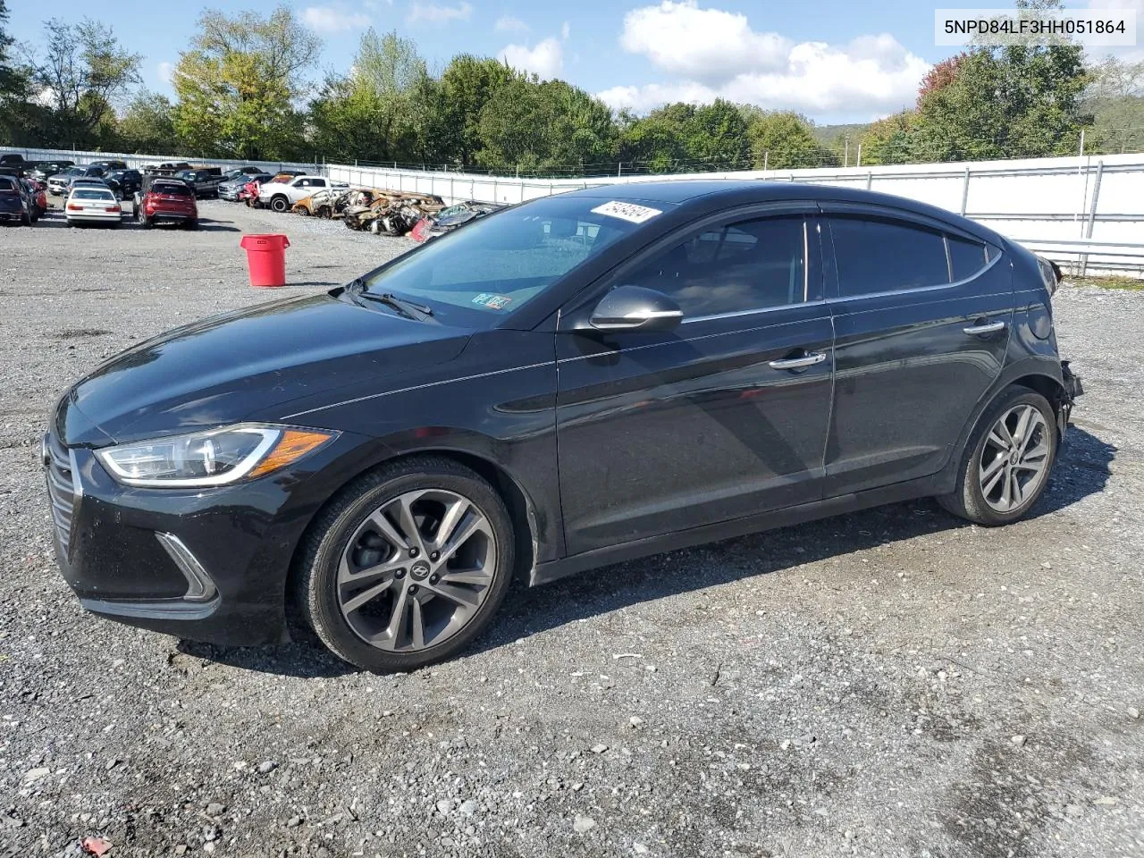 2017 Hyundai Elantra Se VIN: 5NPD84LF3HH051864 Lot: 73434504